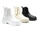 black platform ankle boots